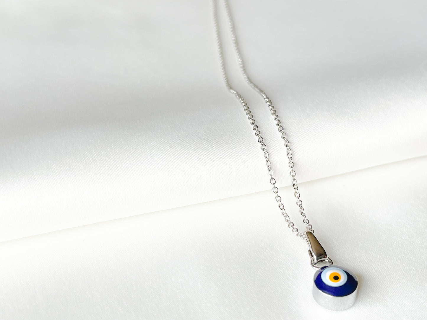 Evil Eye Enamel Necklace