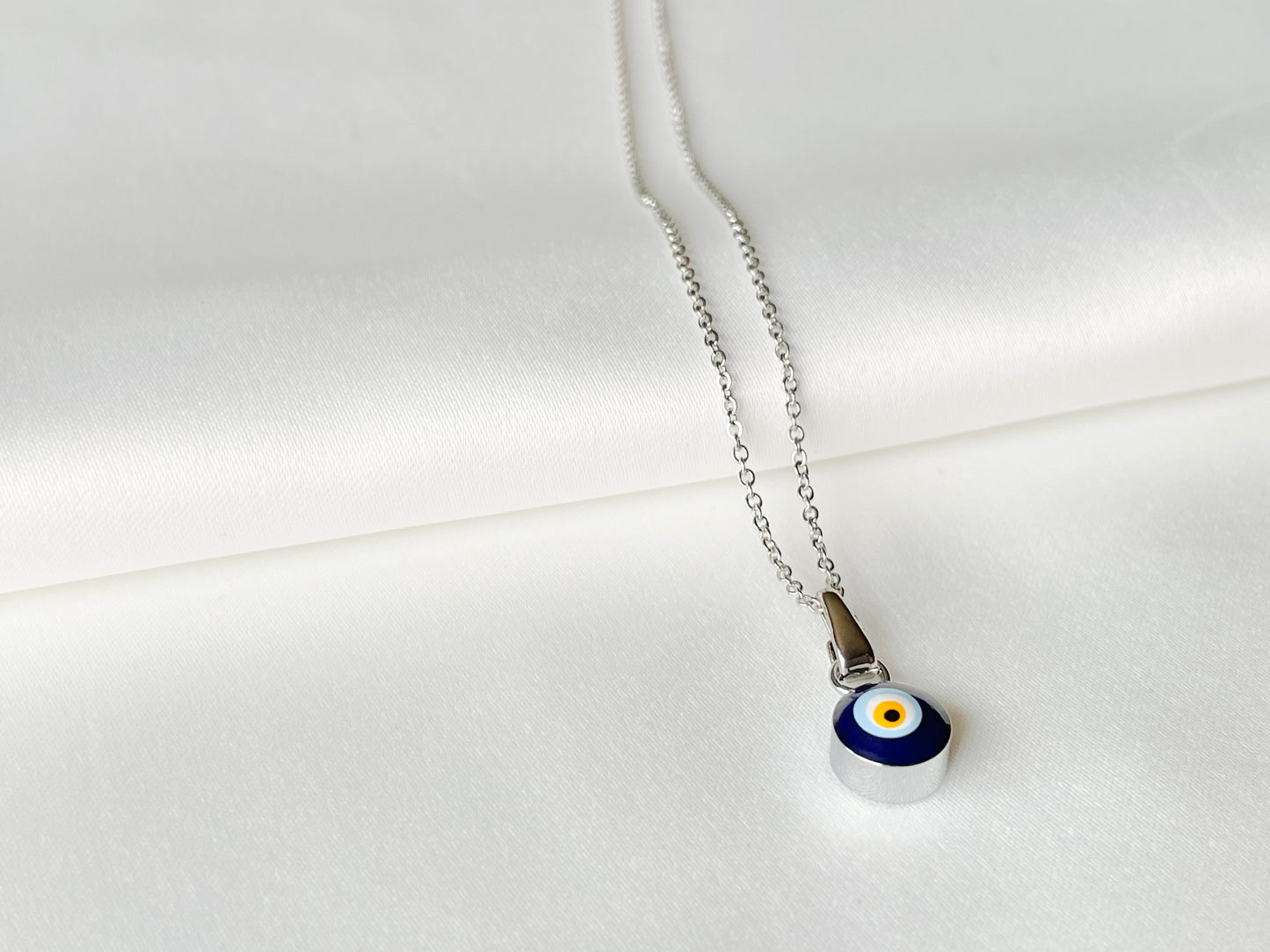 Evil Eye Enamel Necklace