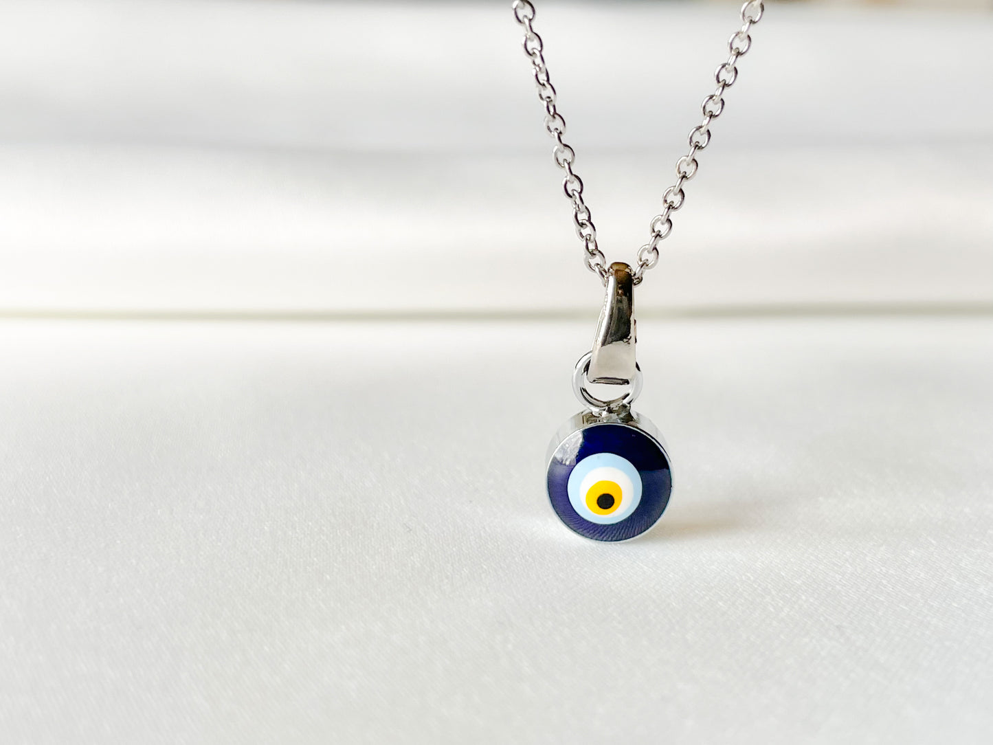 Evil Eye Enamel Necklace