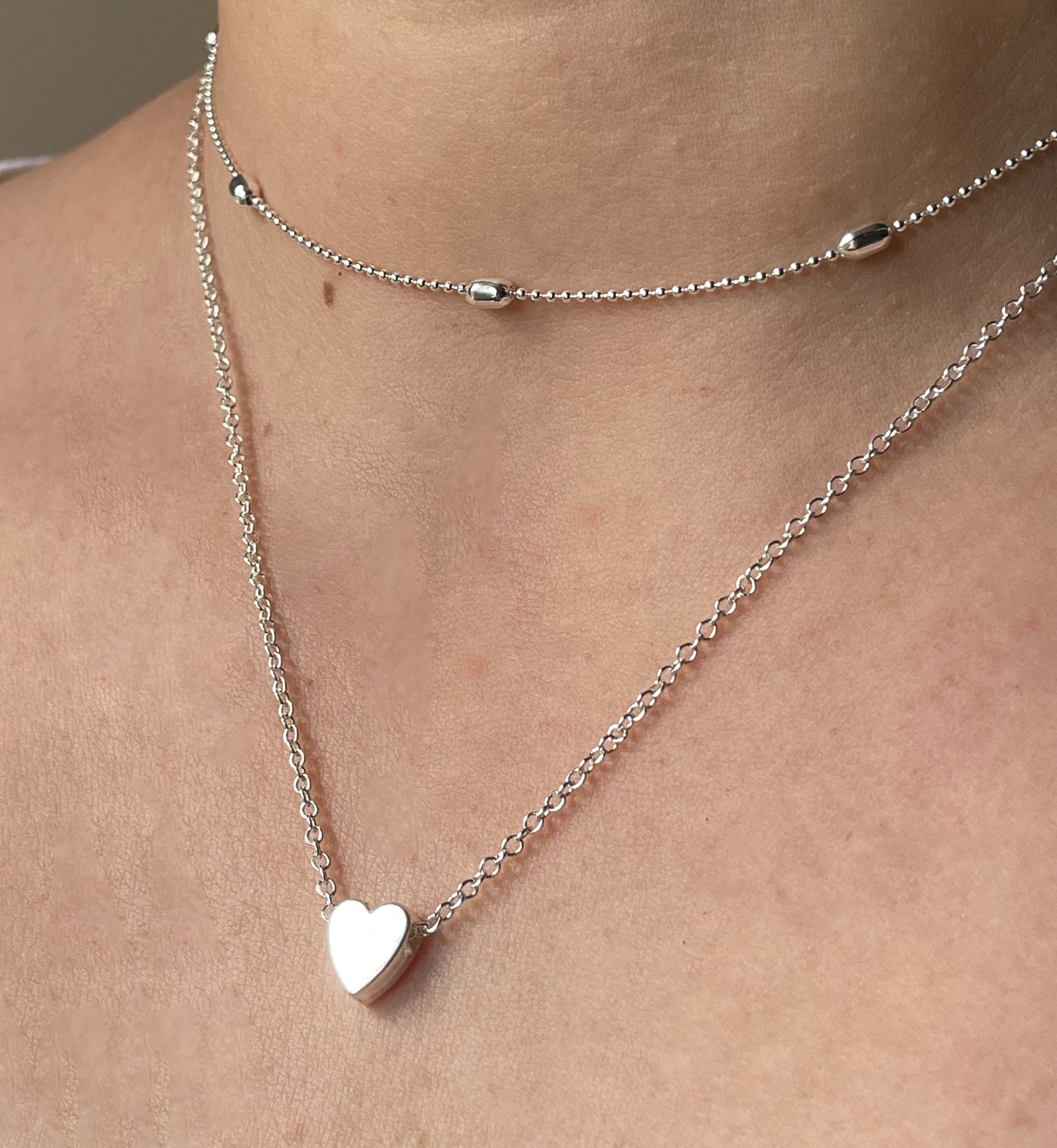 Layered Heart Choker