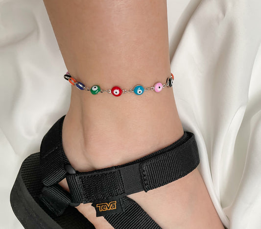 Boho Evil Eye Anklet