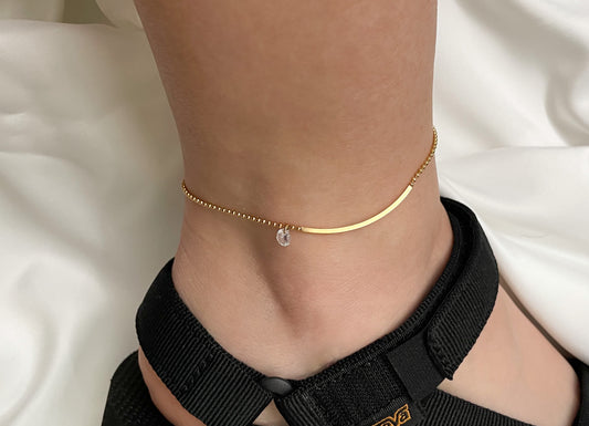 Smile Bar Anklet