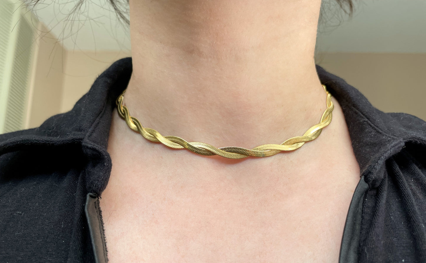 Braided Herringbone Choker