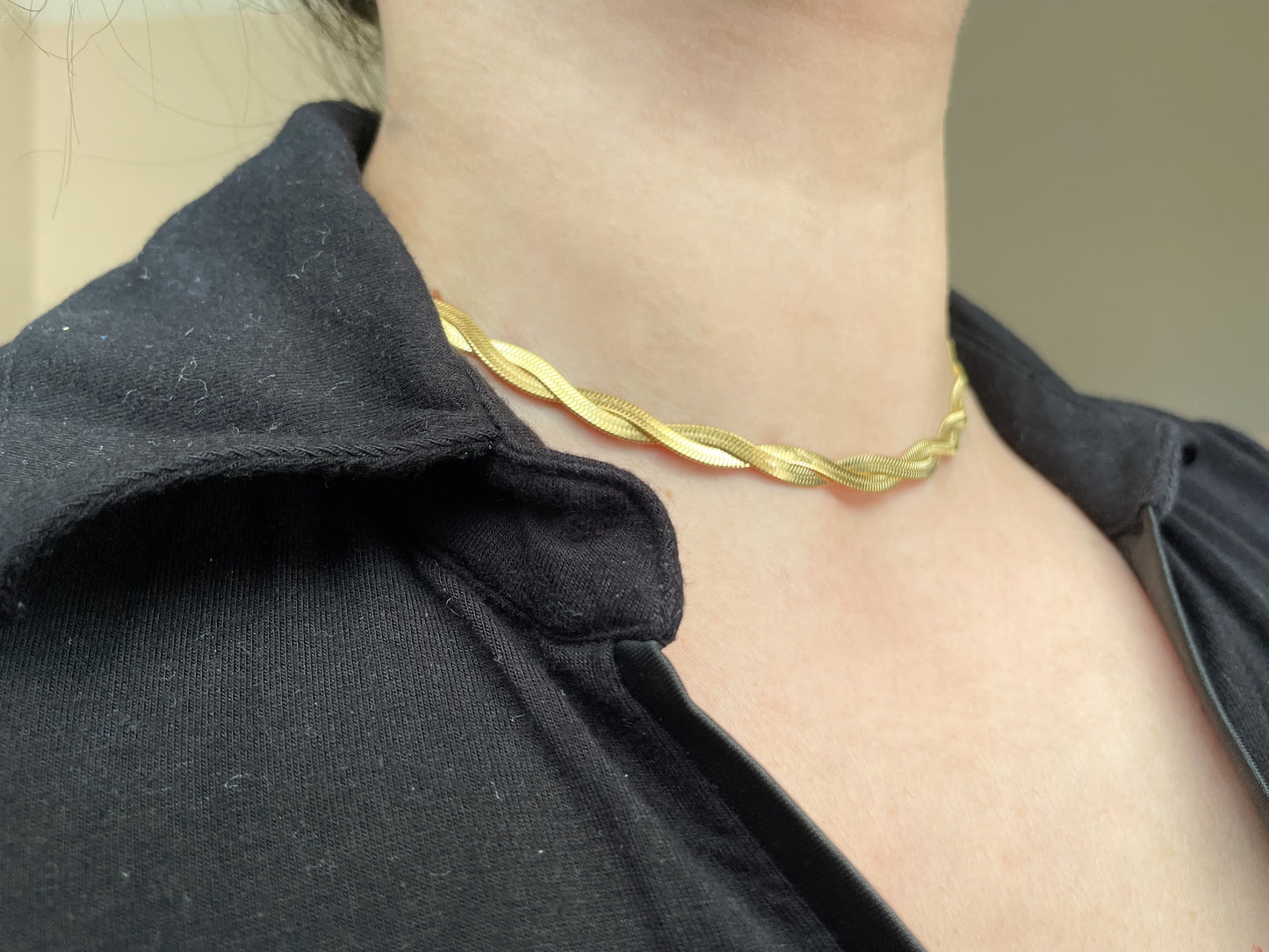 Braided Herringbone Choker