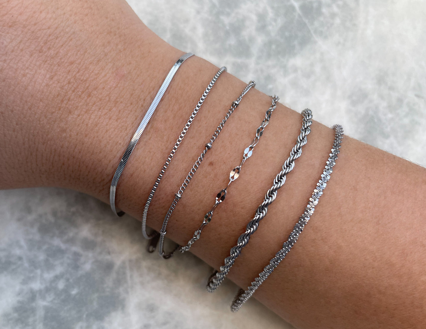 Dainty Silver Bracelets