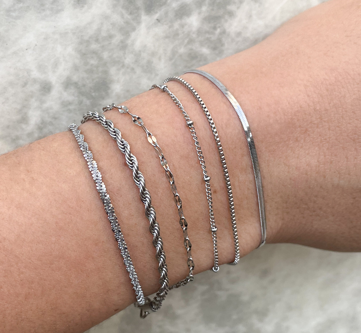 Dainty Silver Bracelets