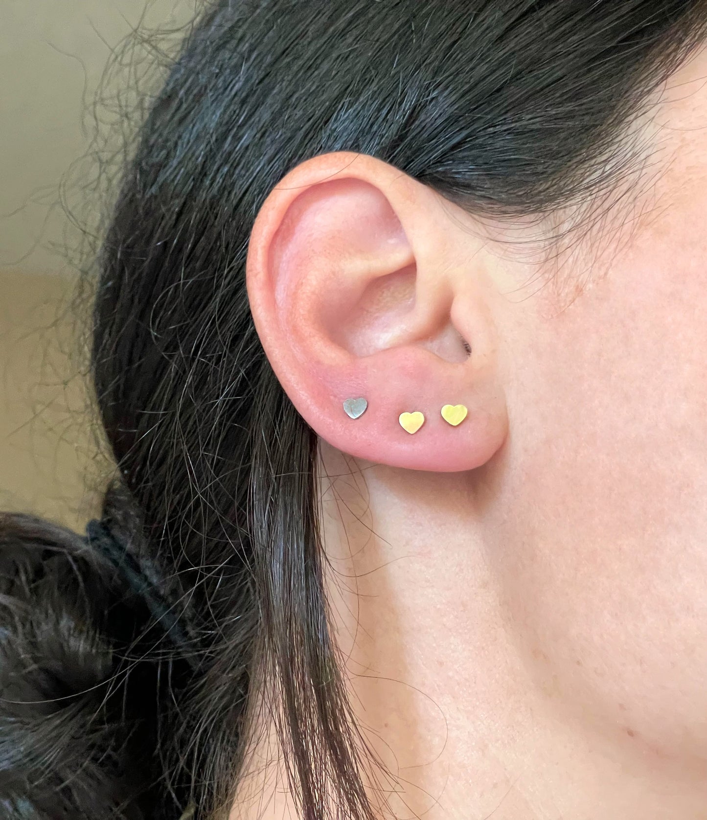 Tiny Heart Studs