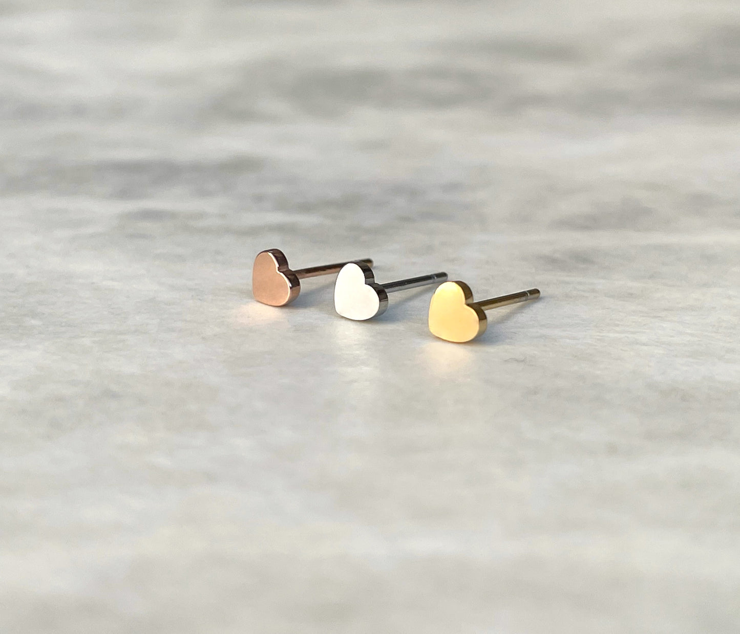 Tiny Heart Studs