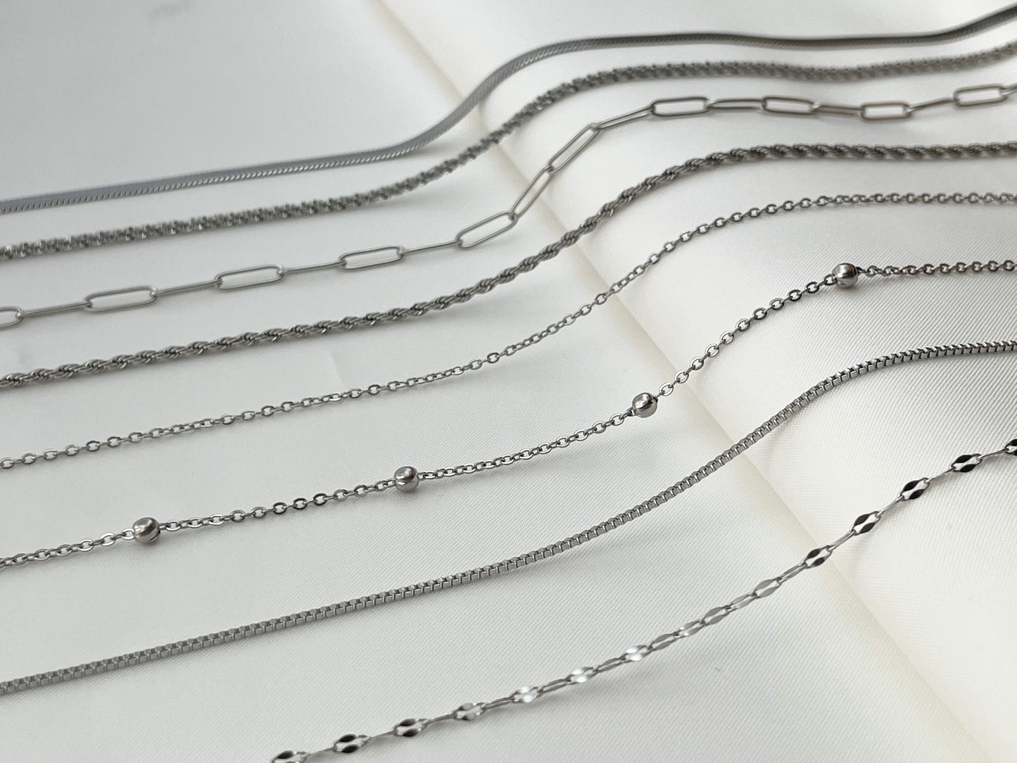 Dainty Silver Chain Necklace