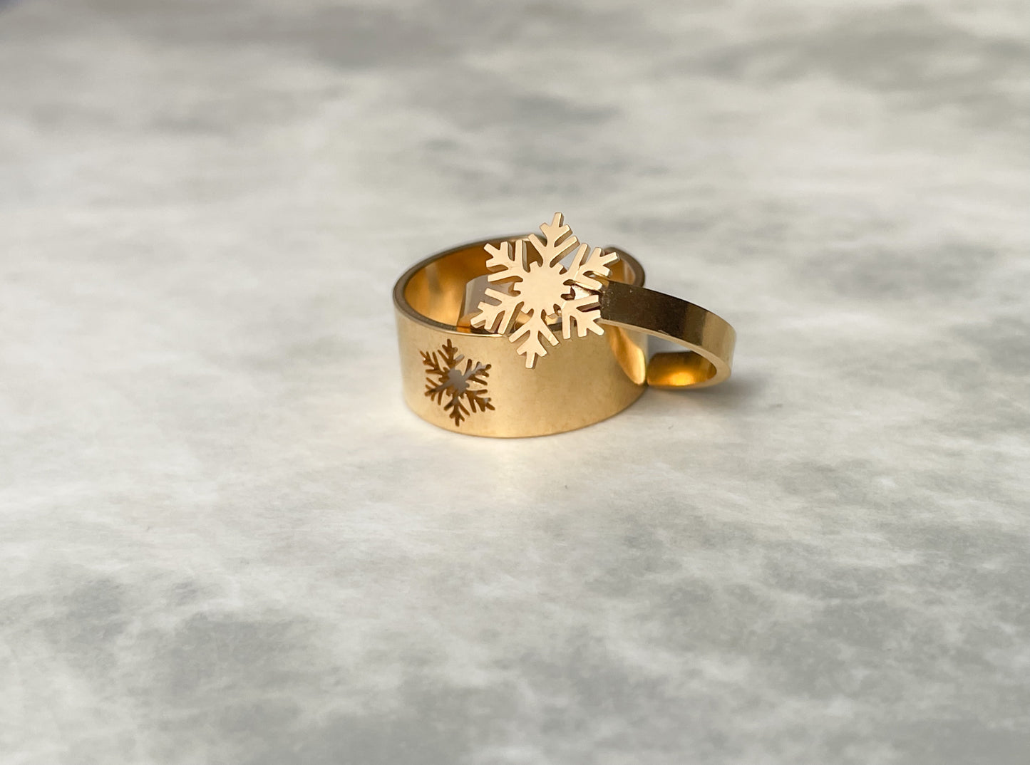 Snowflake Ring Set