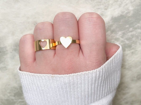 Heart Ring Set