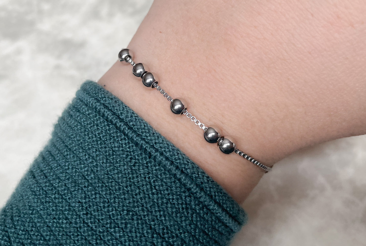 Silver Ball Bracelet