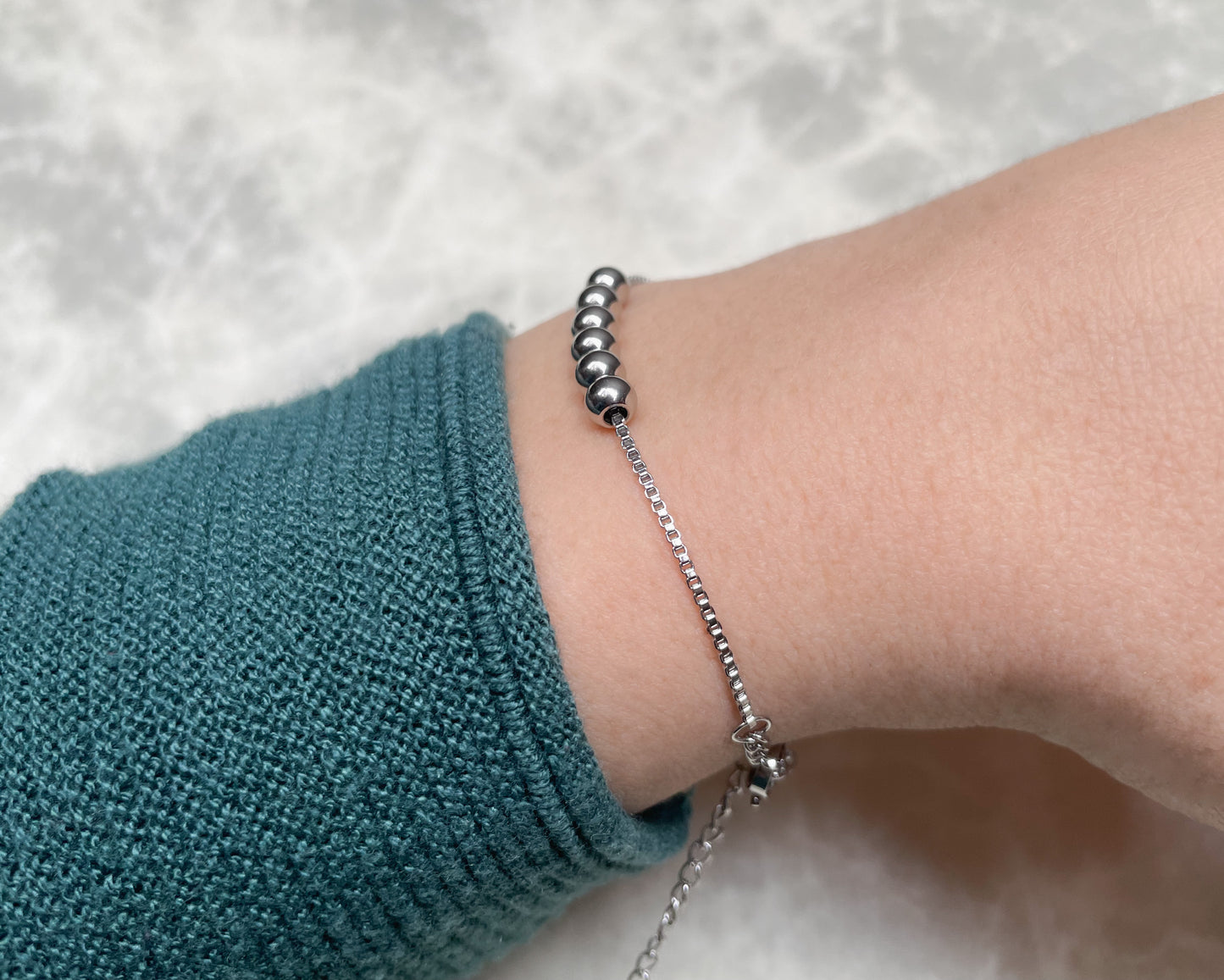 Silver Ball Bracelet