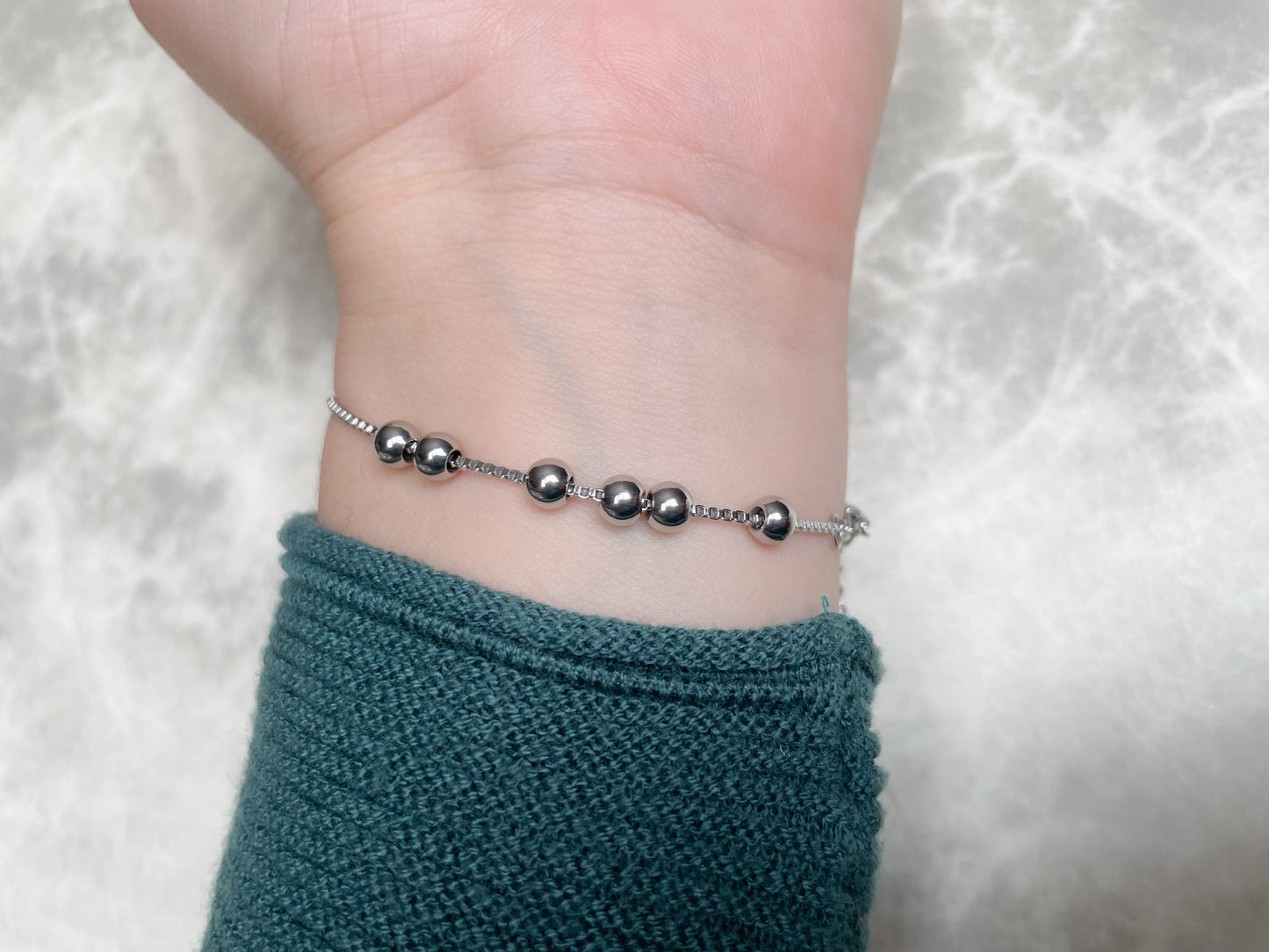 Silver Ball Bracelet