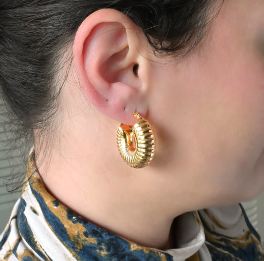 Medium Snail Hoops