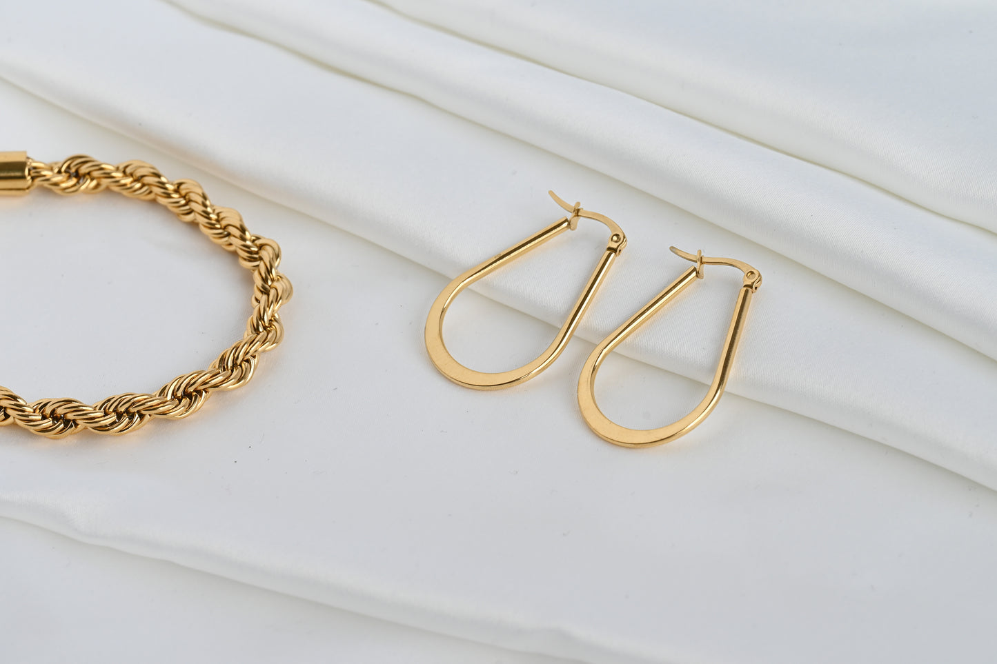 Dainty Tear Drop Hoops