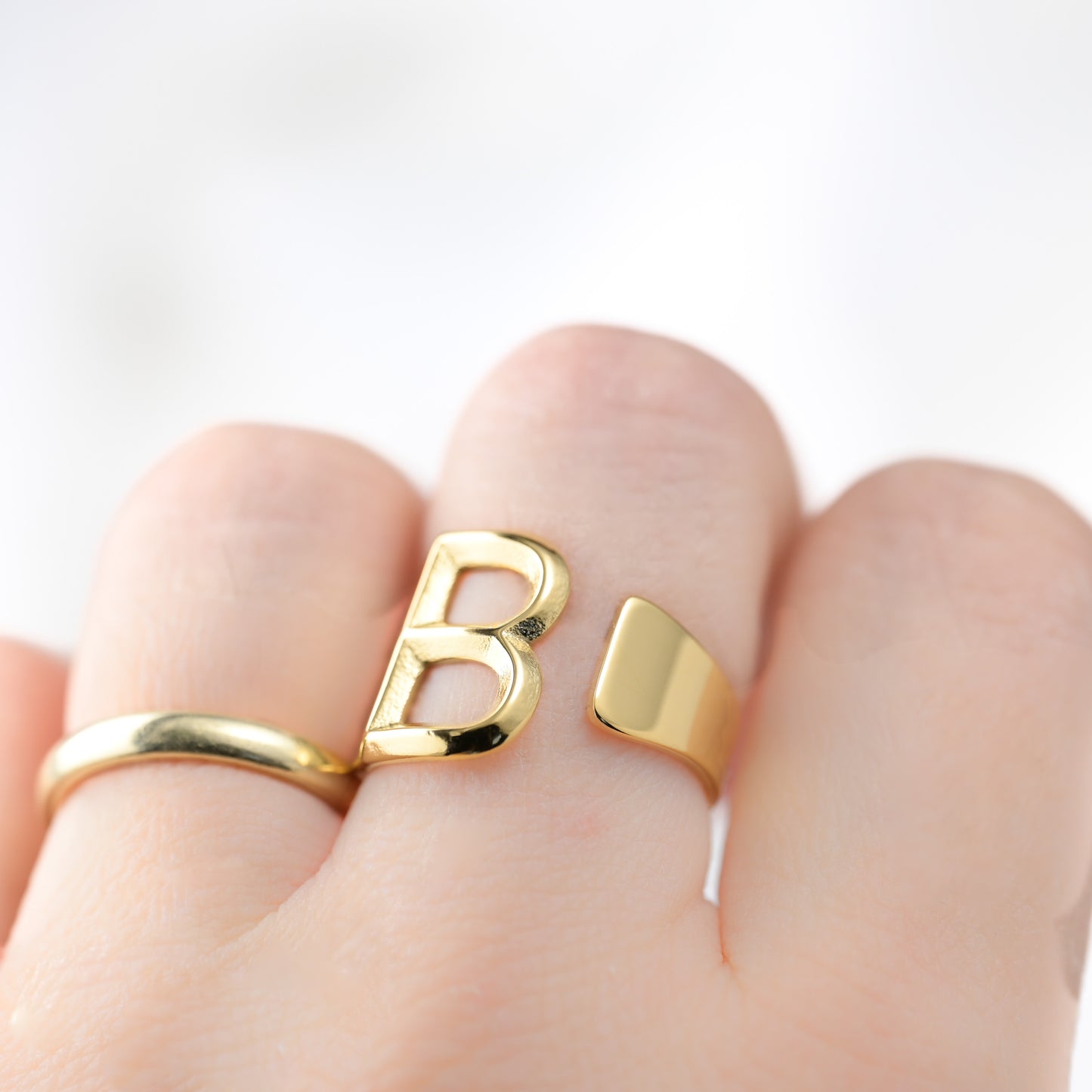 Open Chunky Initial Ring