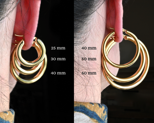 4.5mm Large Tunnel Hoops