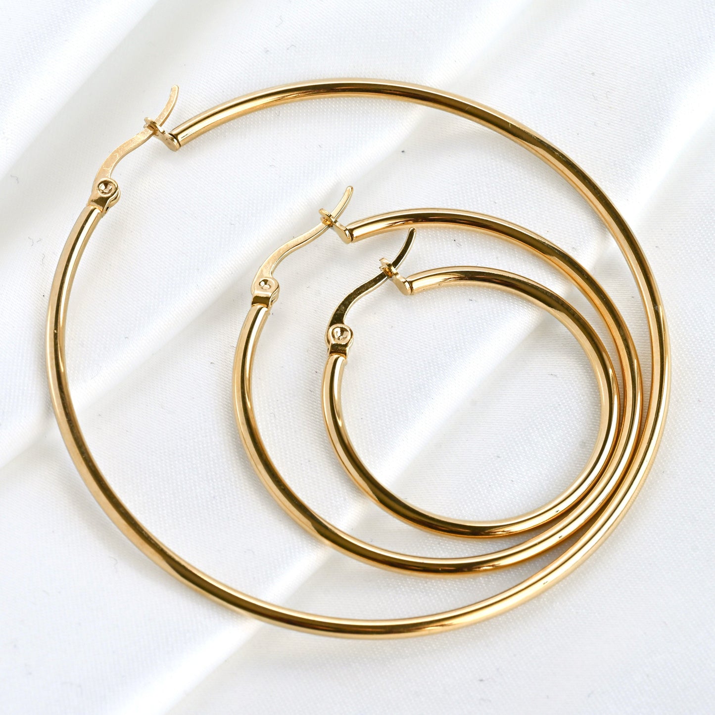 1.8mm Thin Gold Hoops