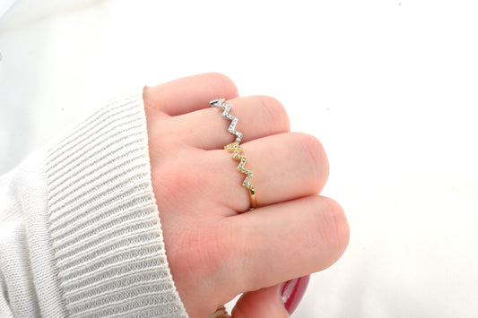 Pave Zig Zag Ring