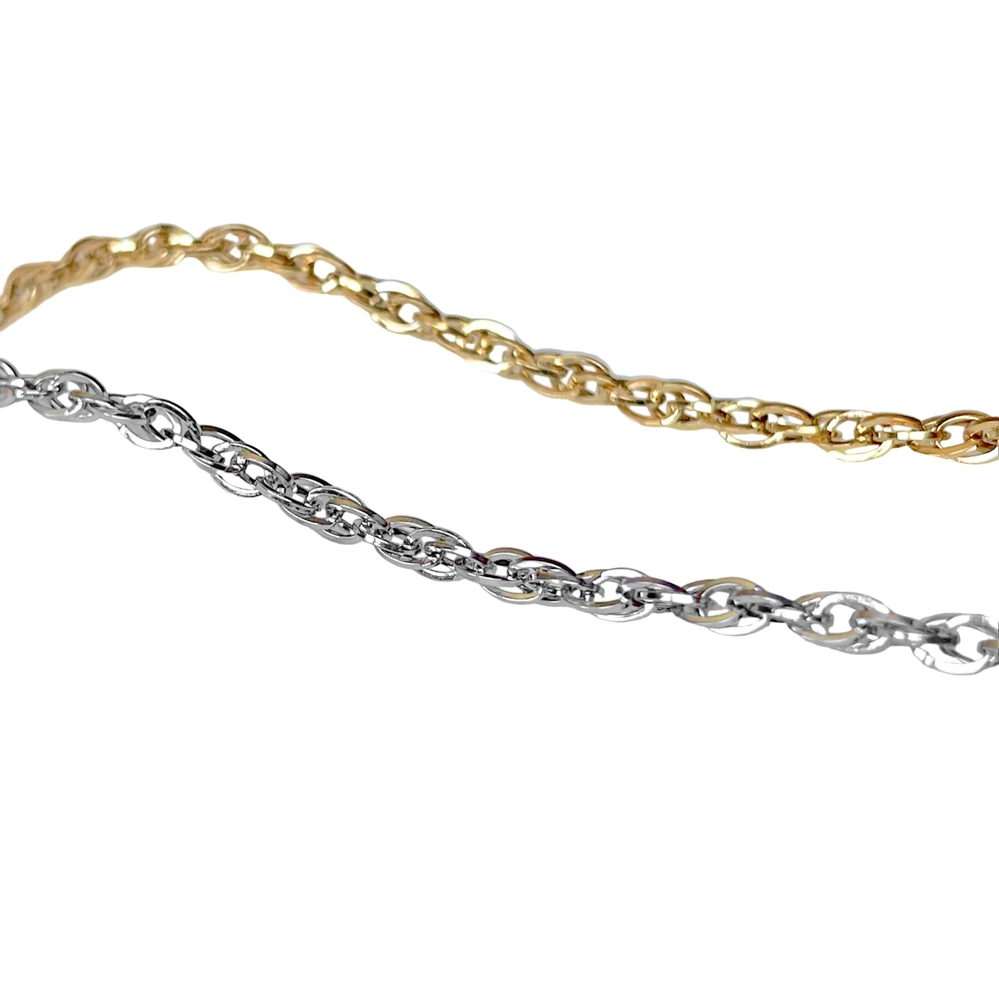 Twisted Rope Chain Anklet - Waterproof Stainless Steel