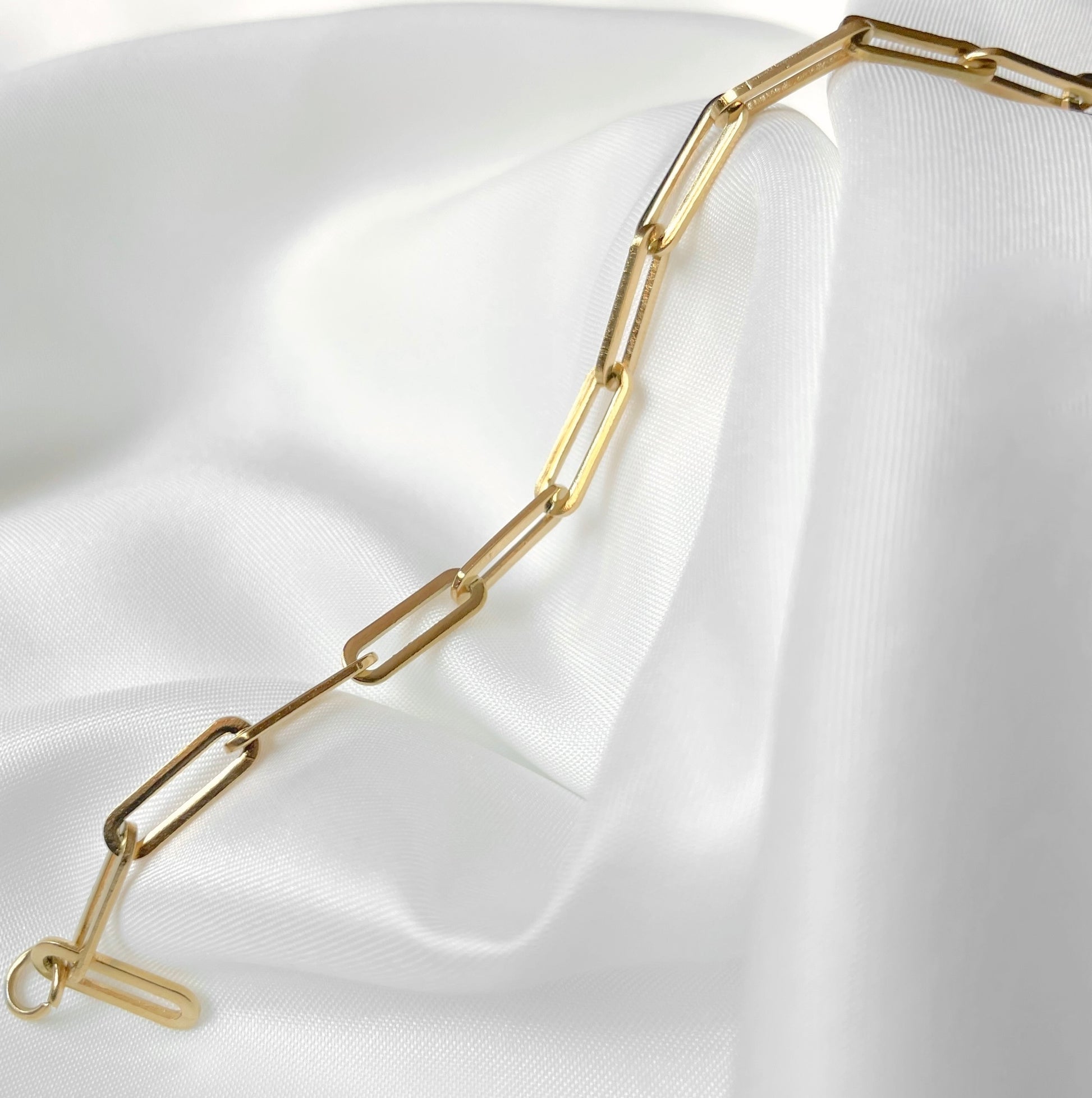 Gold chain form a different angle