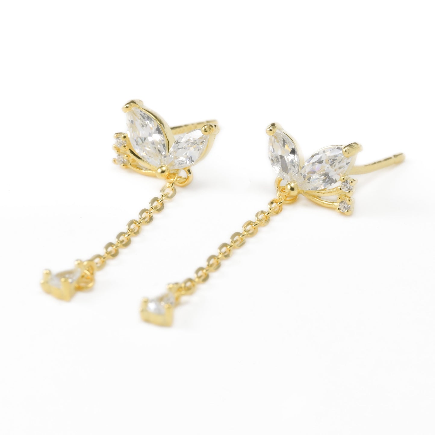 Butterfly Chain Studs