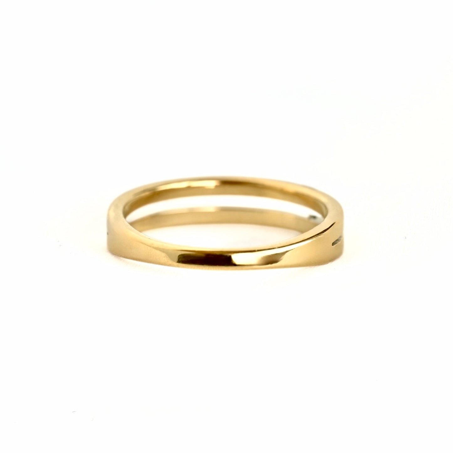 Double Layered Pavé CZ Ring - Stainless Steel Stacked Band