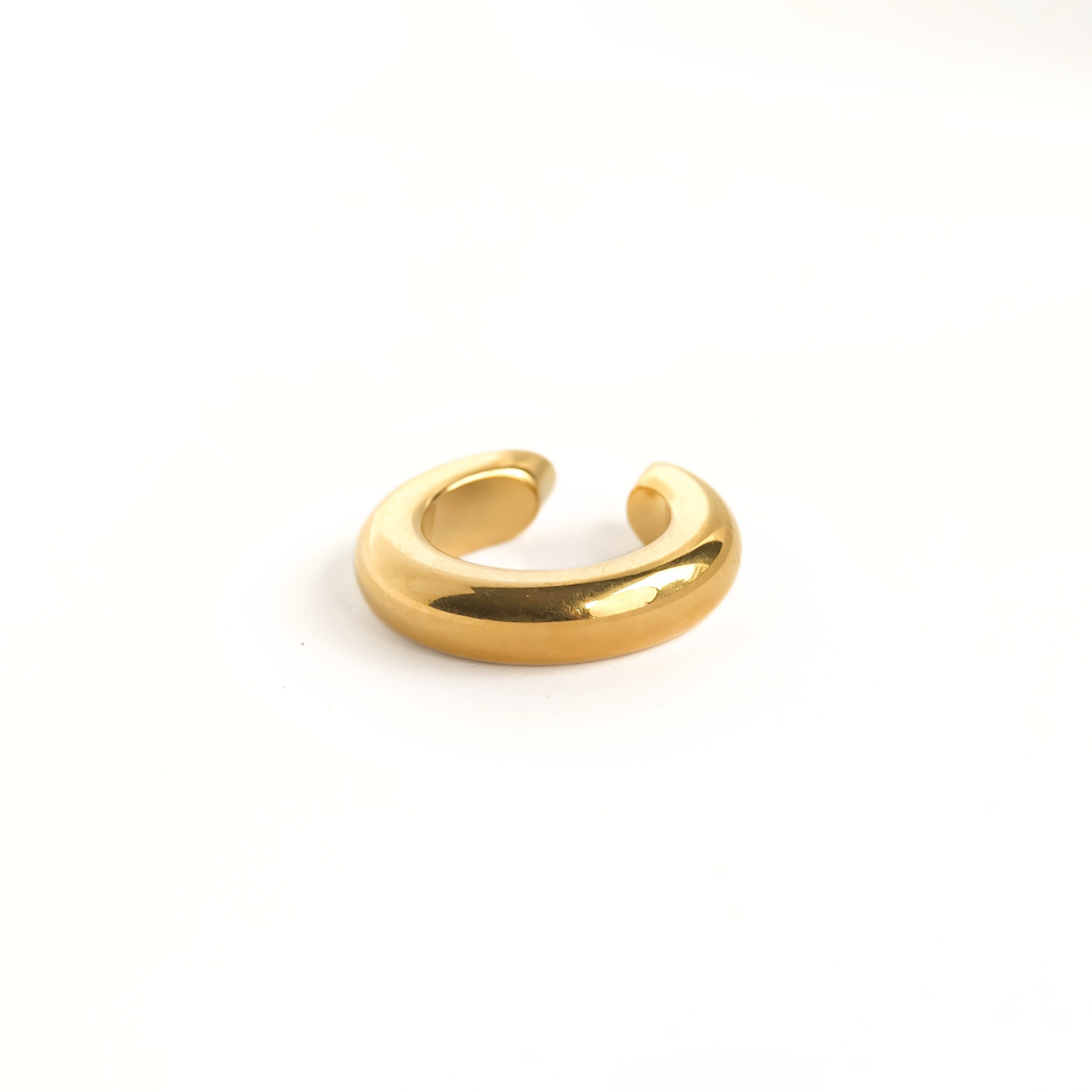 Bold dome ear cuff  on a white background