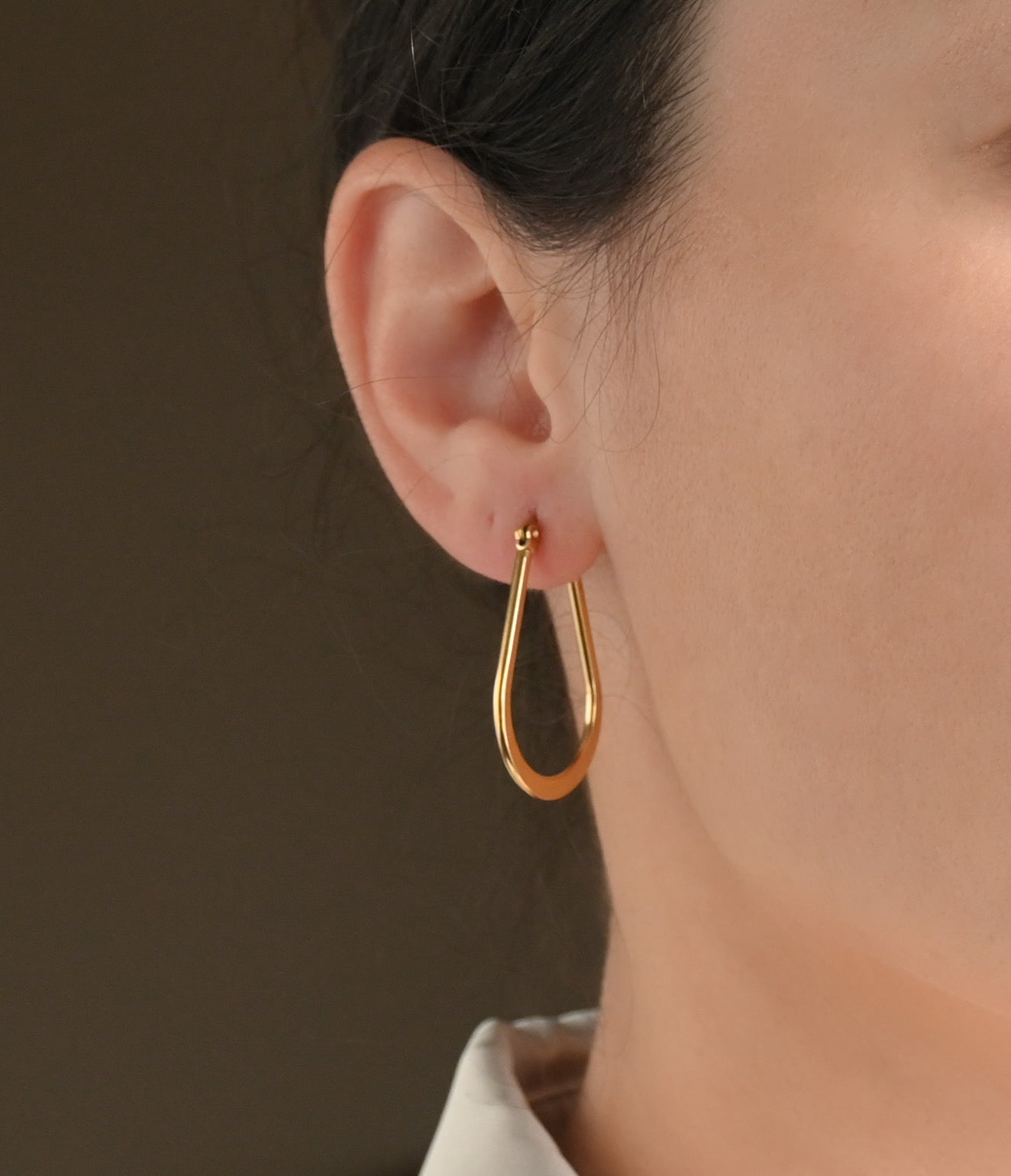 Dainty Tear Drop Hoops