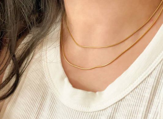 Layered Snake Chain Necklace