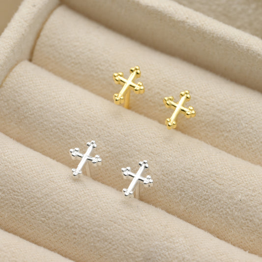 Tiny Cross Studs