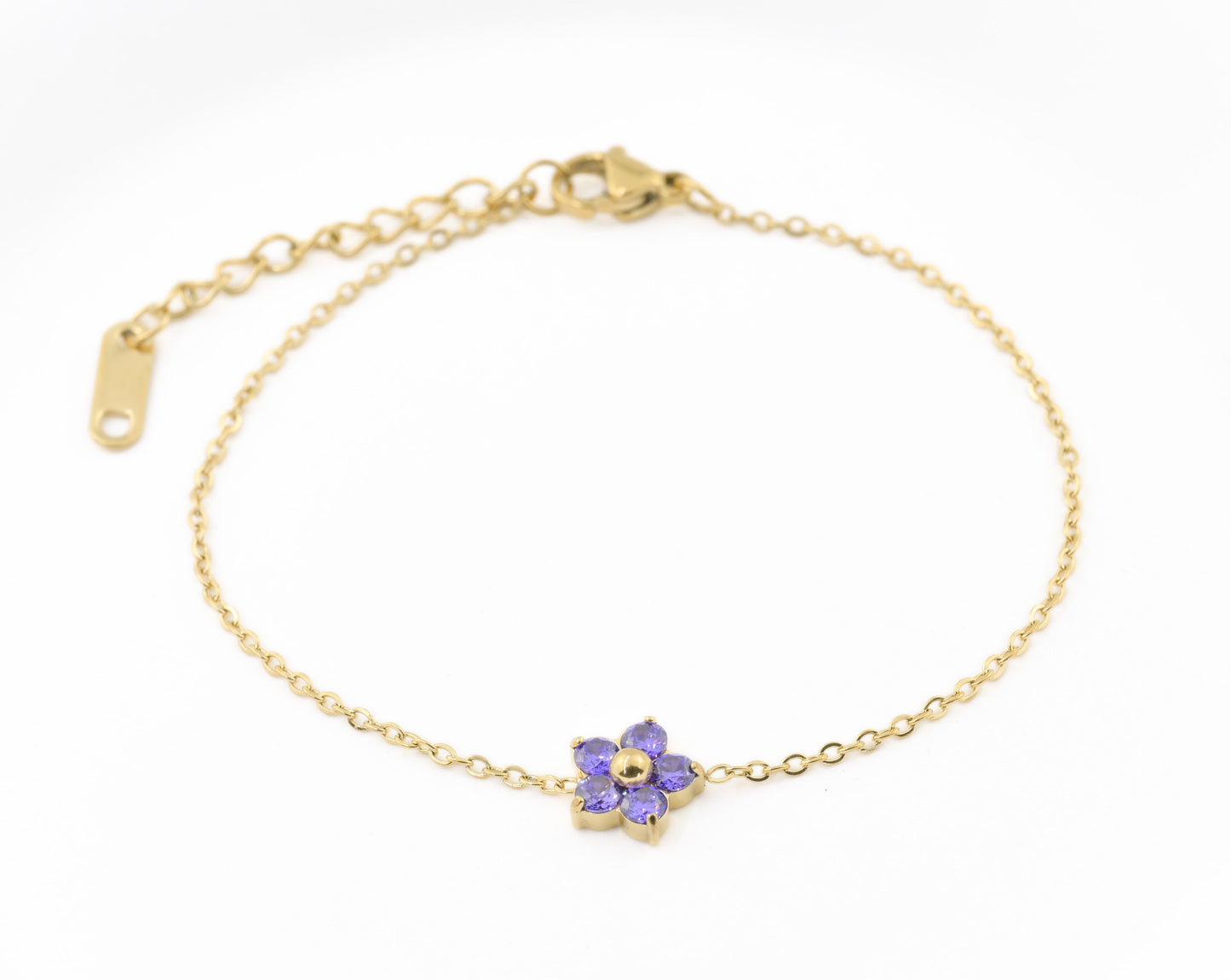 Diamond Flower Bracelet