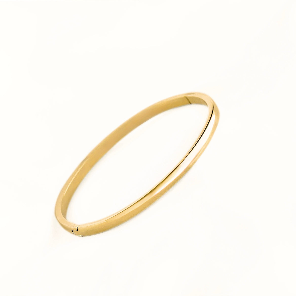 Mixed Motif Gold Hinged Bangle Set - Stainless Steel