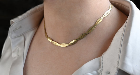 Braided Herringbone Choker