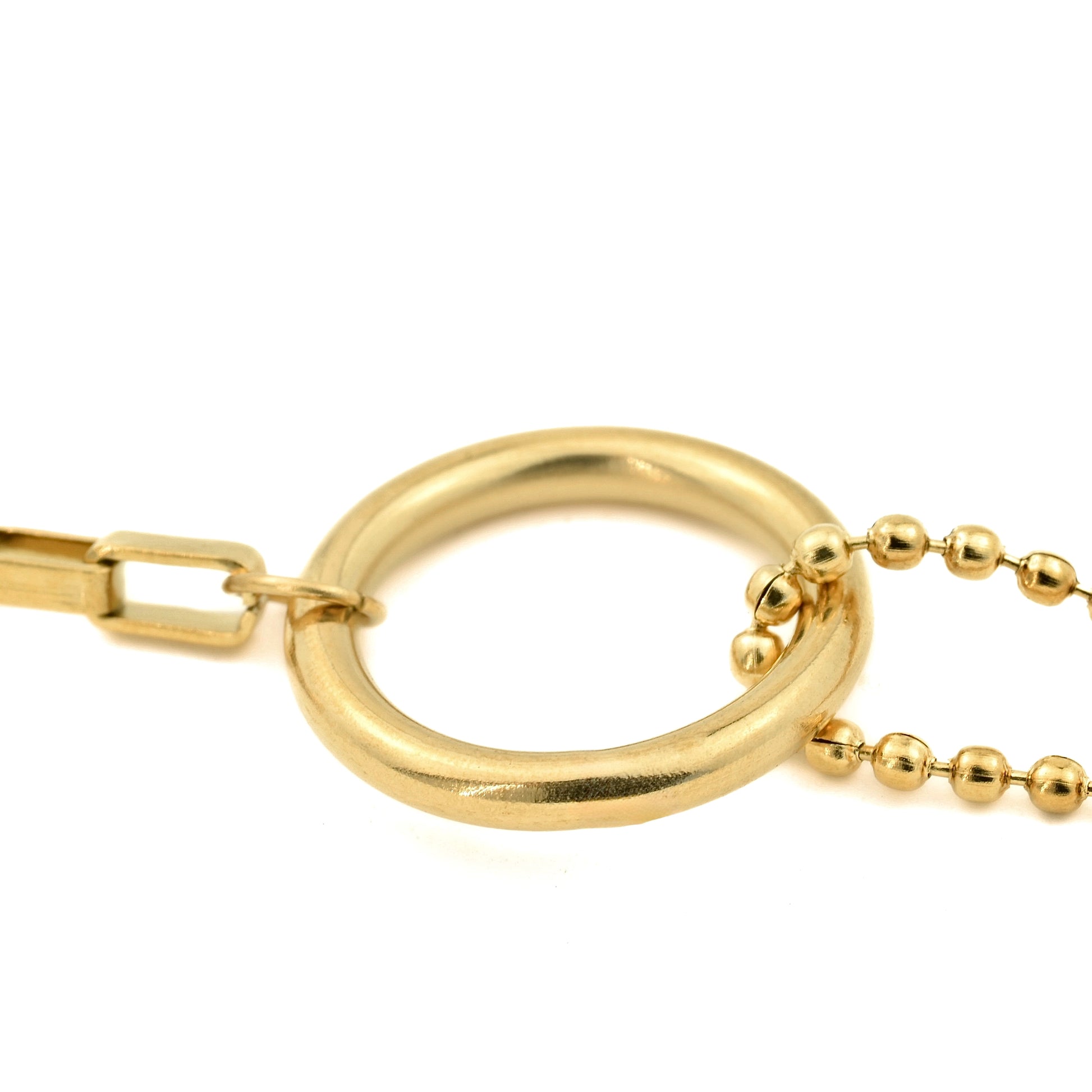 close up view of the circle link