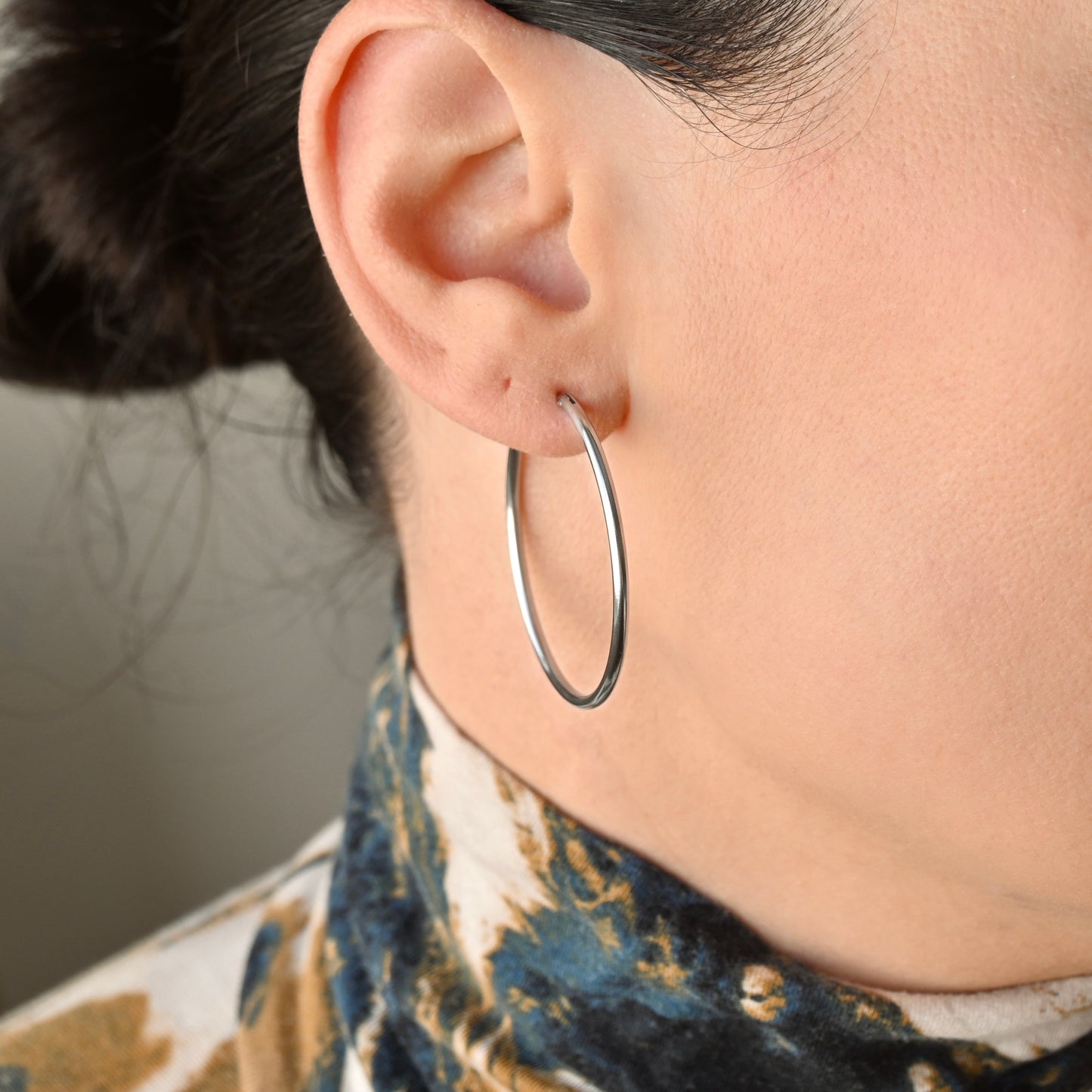 Endless Hoop Earrings - 20 to 70mm - Stainless Steel