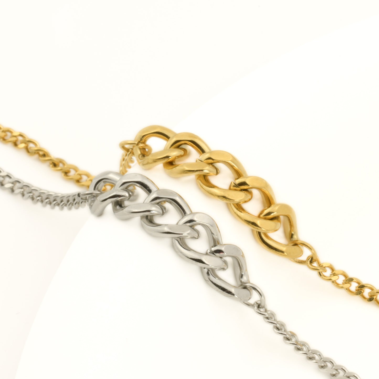 Mixed Curb Link Bracelet