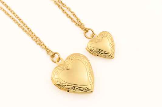 Heart Locket Pendant Necklace