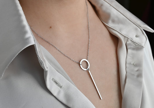 Circle Bar Necklace