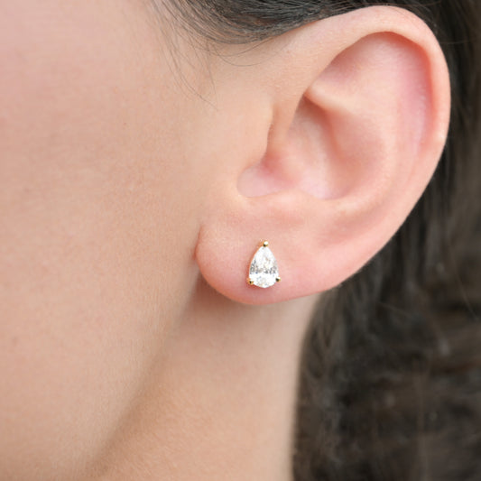 Pear Diamond Studs