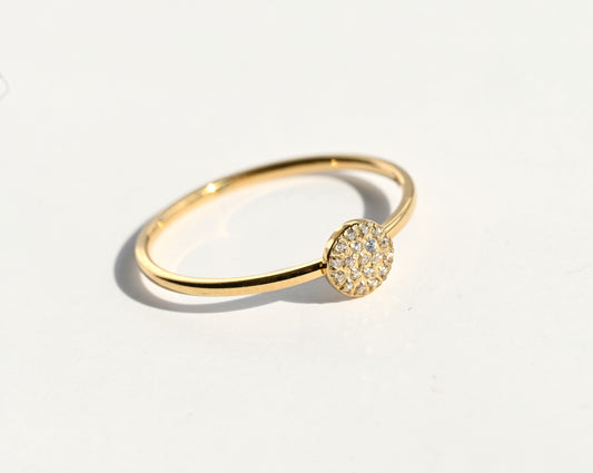 Round Pave Ring