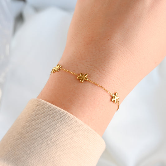 Gold Flower Bracelet