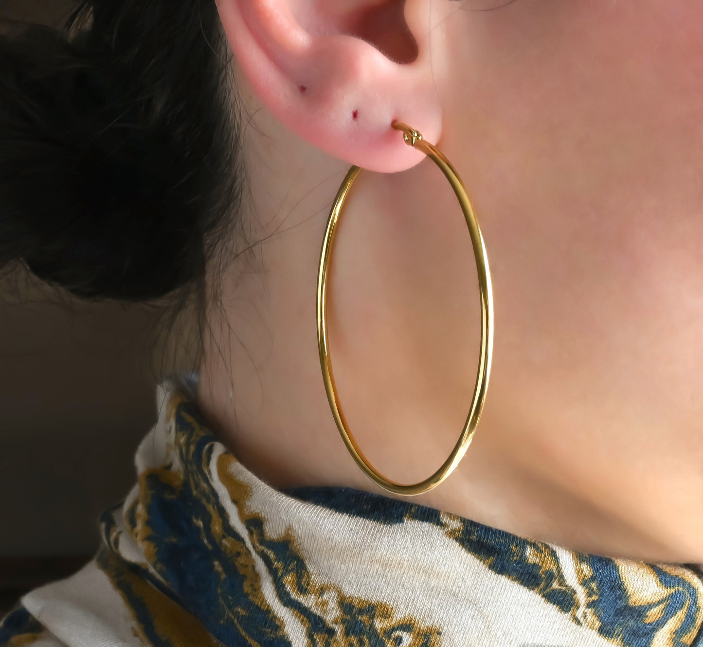 1.8mm Thin Gold Hoops