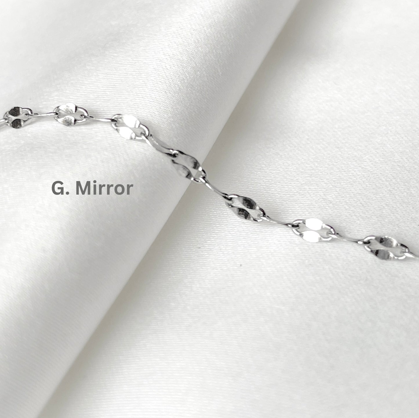 Dainty Silver Chain Necklace, Waterproof Silver Chains, 12" to 24", Stainless Steel