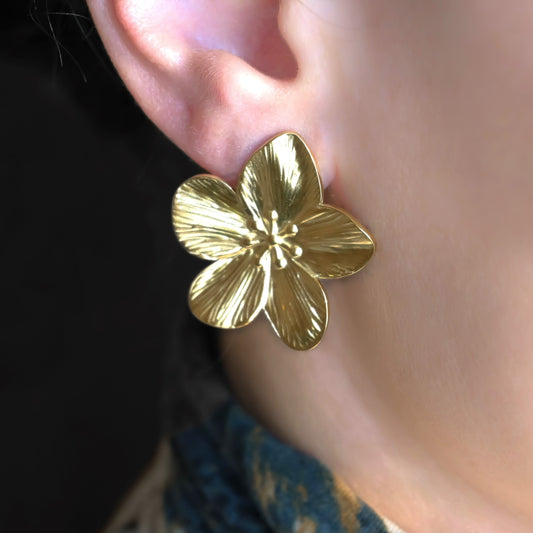 Oversized Flower Earrings