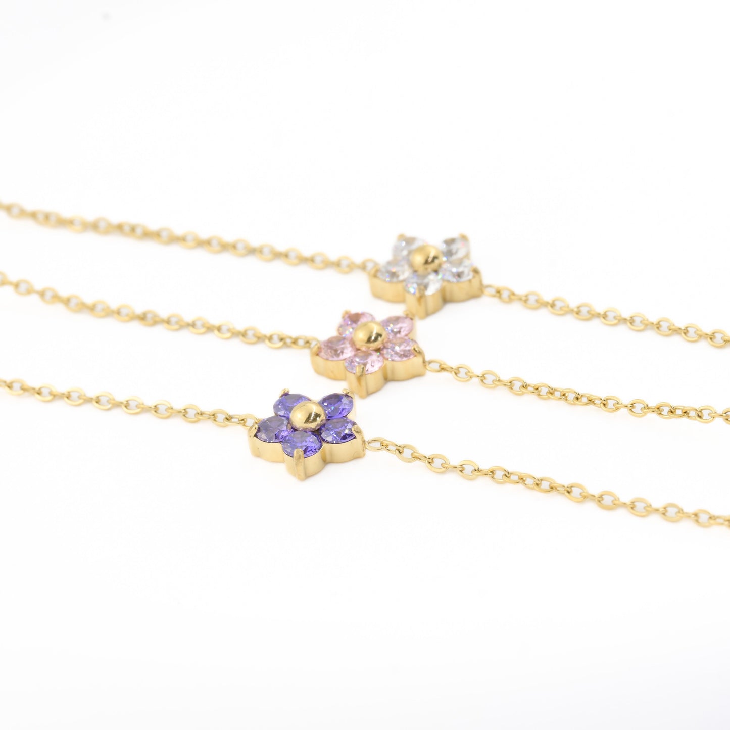 Diamond Flower Bracelet