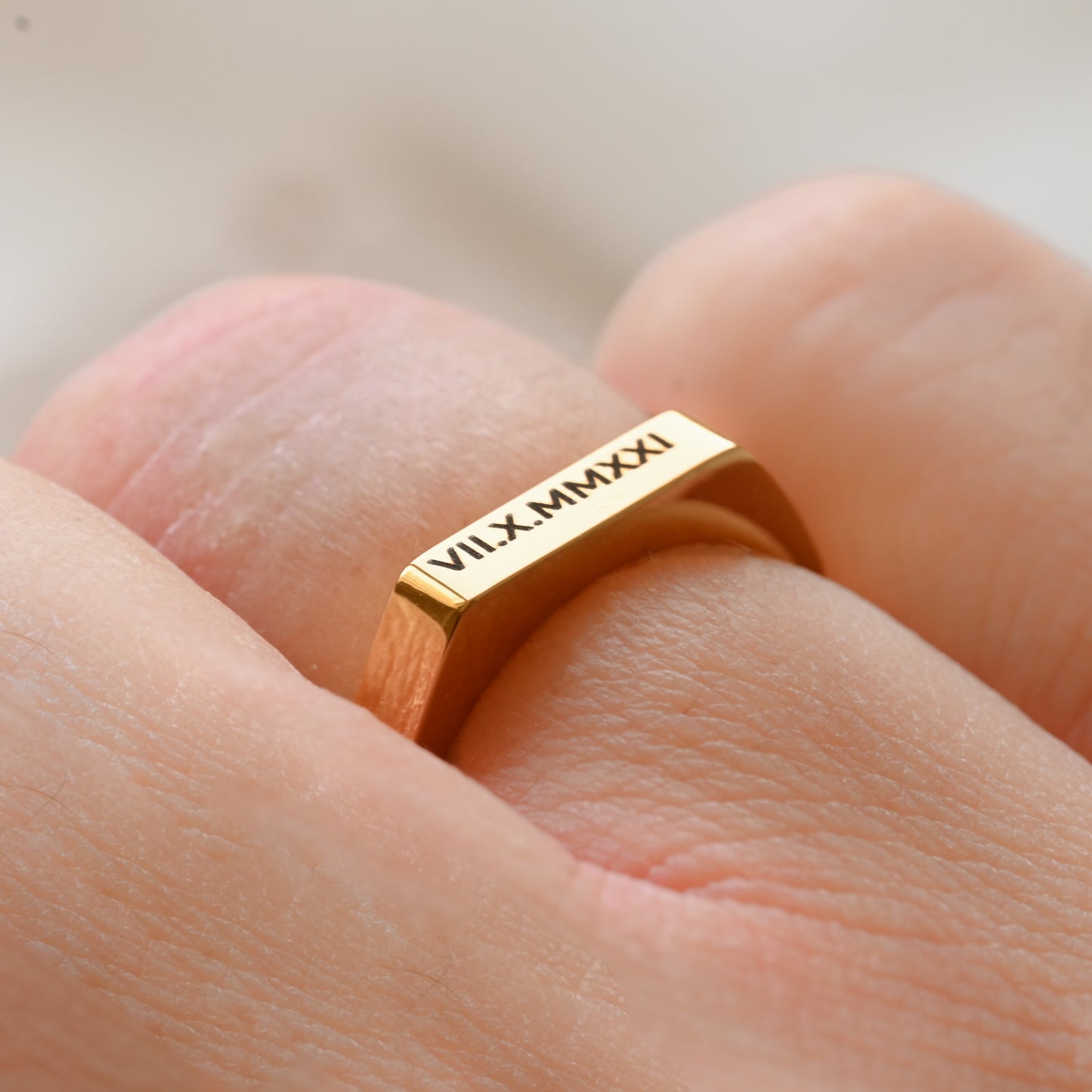 Slim Signet Ring