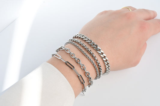 Chunky Silver Bracelets