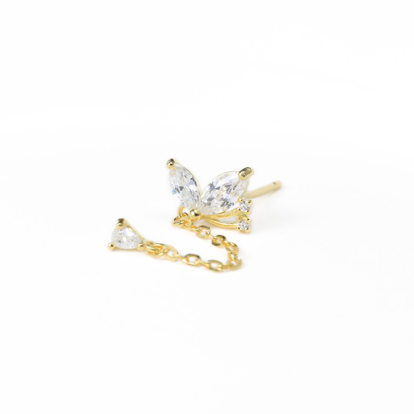 Butterfly Chain Studs